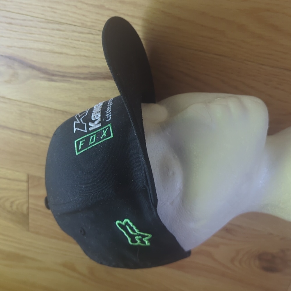 Kawasaki x Fox. Flex-Fit Hat. Size Large/XL.